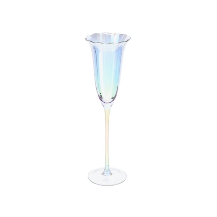 Hervit Creations Set di 2 flute in vetro 7,5 × 26 cm