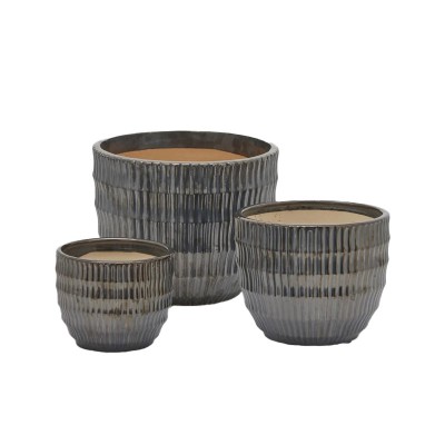 Vaso Cachepot Solchi Piccolo H13.5 D16.5 cm in Ceramica...