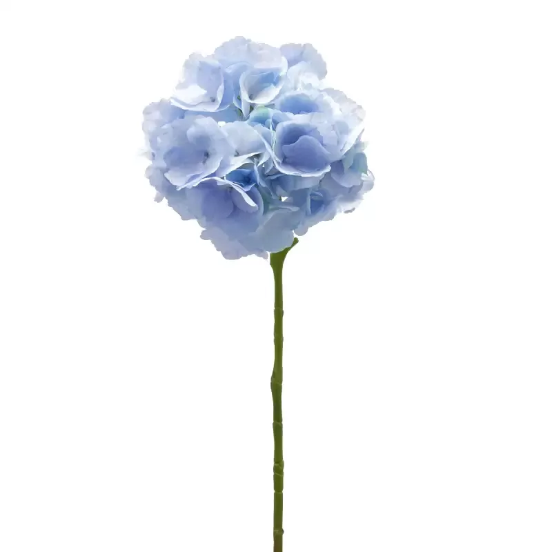 Ramo di Ortensia Artificiale H91 cm Blu Chiaro - Fiori Realistici | EDG