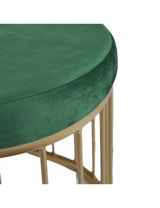 Pouf Ovale Grande L120 – Velluto Verde Scuro EDG