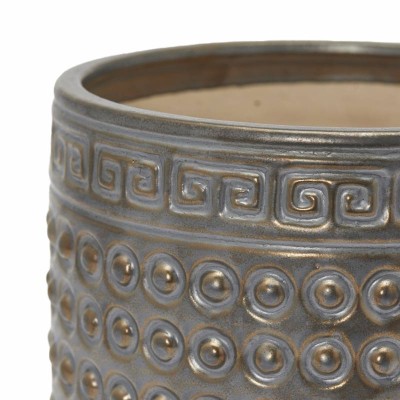 Vaso Cachepot in Ceramica Qing Bronzo H17 D16 cm – EDG... 2