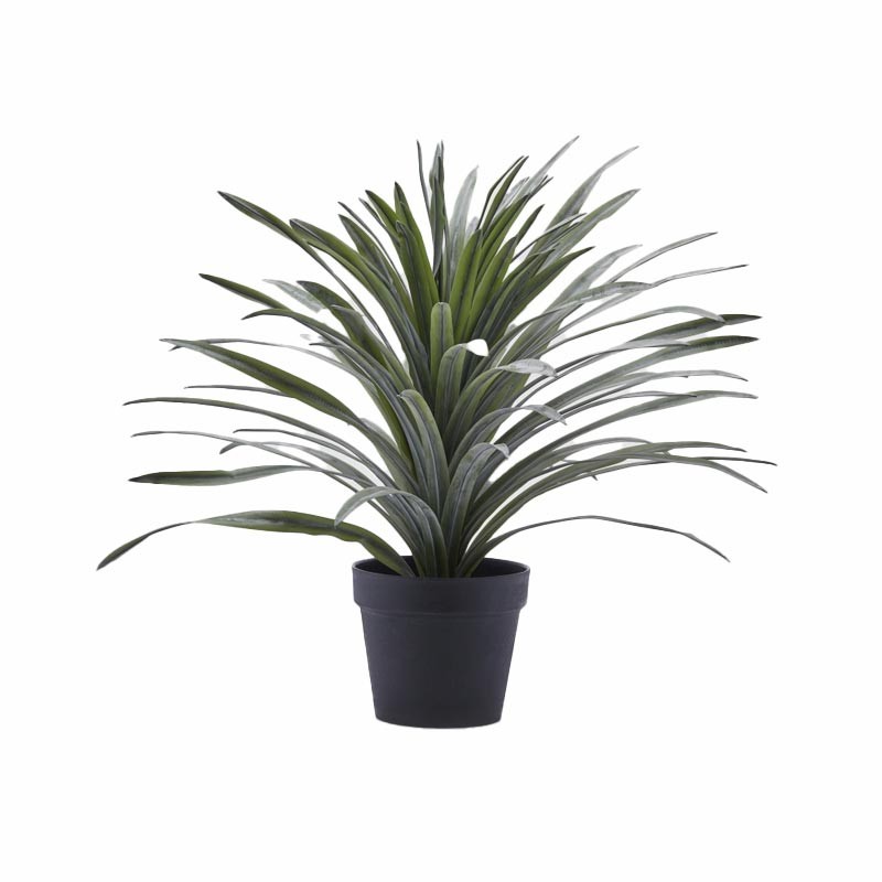 Bromelia Artificiale con Vaso H.58 cm Verde - EDG Enzo De Gasperi