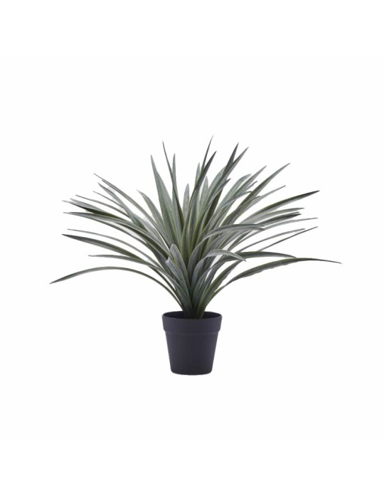 Bromelia Artificiale con Vaso H.45 cm Verde - EDG Enzo De Gasperi