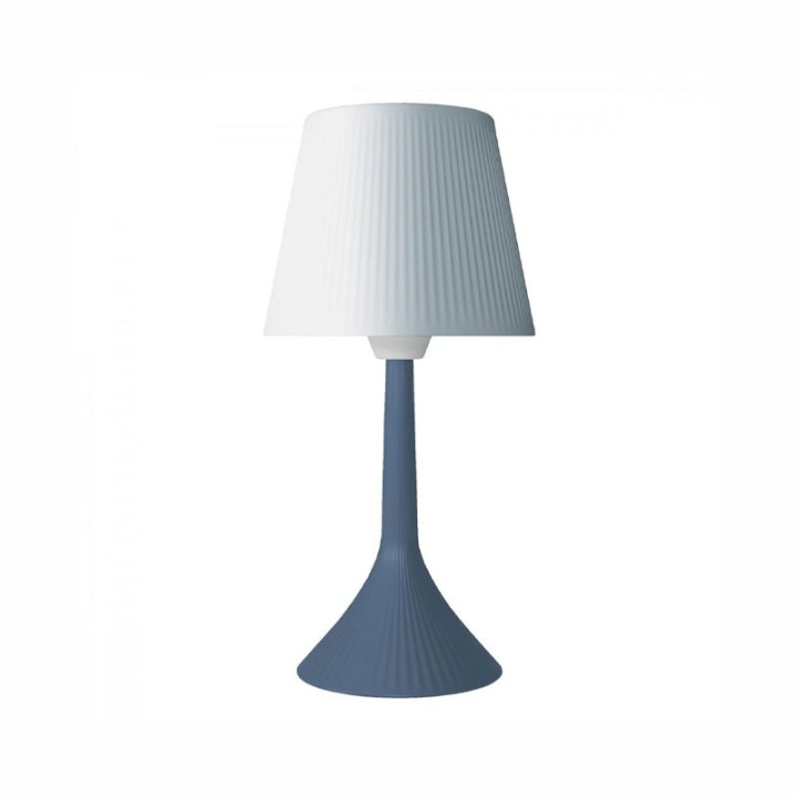 Vesta Lampada da tavolo Duse in ceramica ottanio alta 33 cm