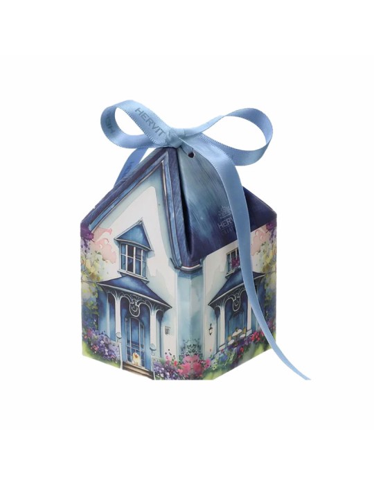 BOX 6 SCATOLINE COTTAGE BLU 6X6XH10CM