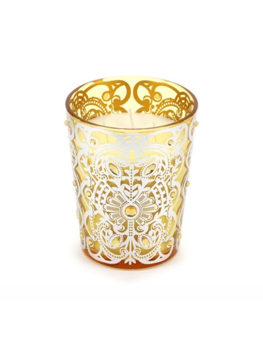 CANDELA VASO VETRO BISANZIO DIA.13XH15,5
