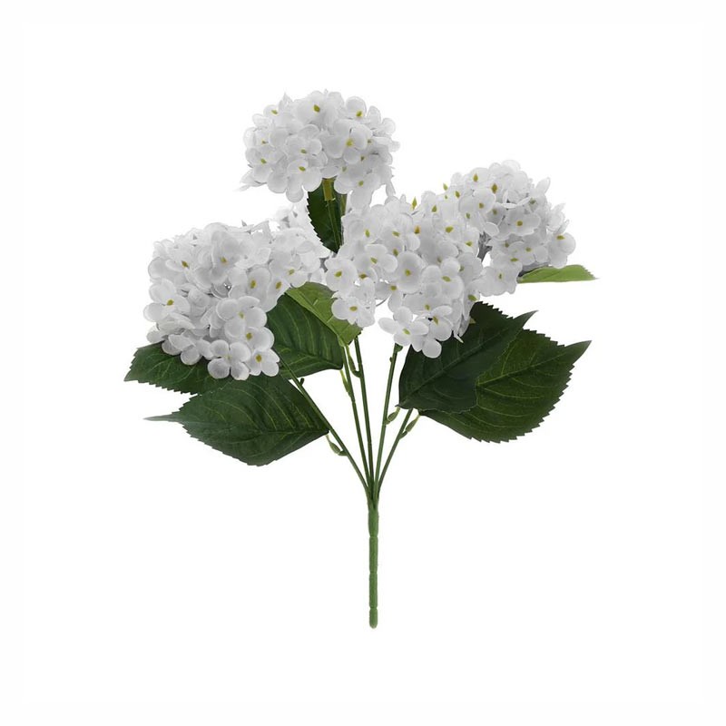 CESPUGLIO 6 ORTENSIE L.38CM BIANCO