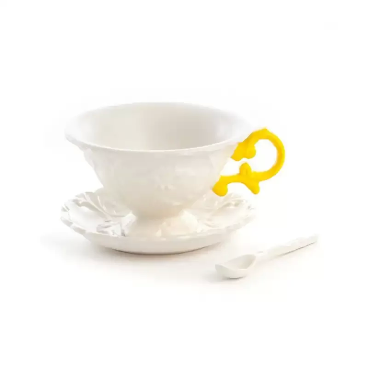 Seletti Set da tè I-Wares I-Tea giallo