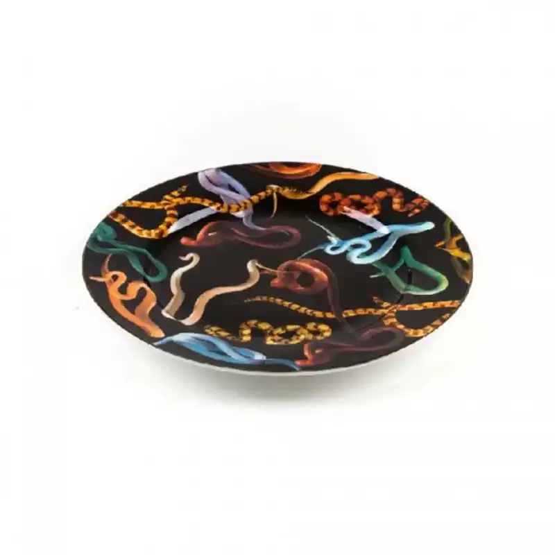 Piatto in Porcellana "Toiletpaper" Serpenti – Seletti