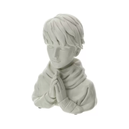Hervit Creations Mezzobusto Boy resina grigia 14 cm