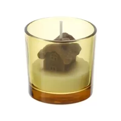 CANDELA CASETTA MARRON 5CM PROF.VANIGLIA