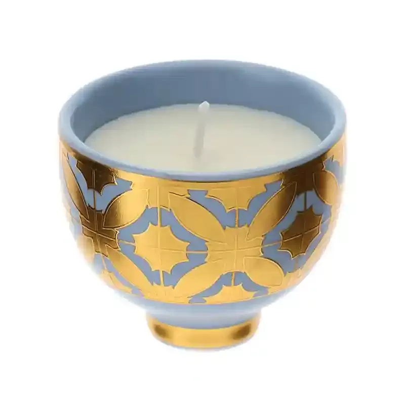 CANDELA CIOTOLA BISANZIO 6CM BLU/ORO