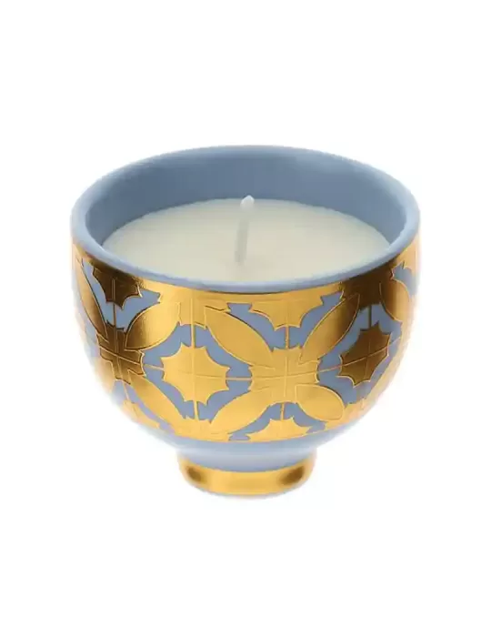 CANDELA CIOTOLA BISANZIO 6CM BLU/ORO