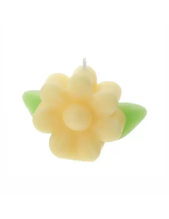 CANDELA FIORE GIALLO 7,5X4X5,5CM