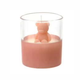 Hervit Creations Candela a orsetto rosa alla vaniglia