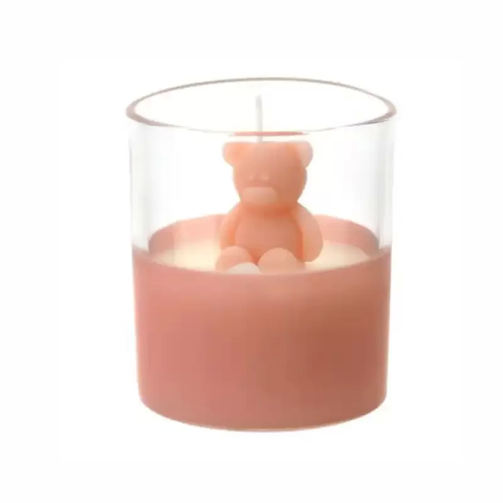 Hervit Creations Candela a orsetto rosa alla vaniglia