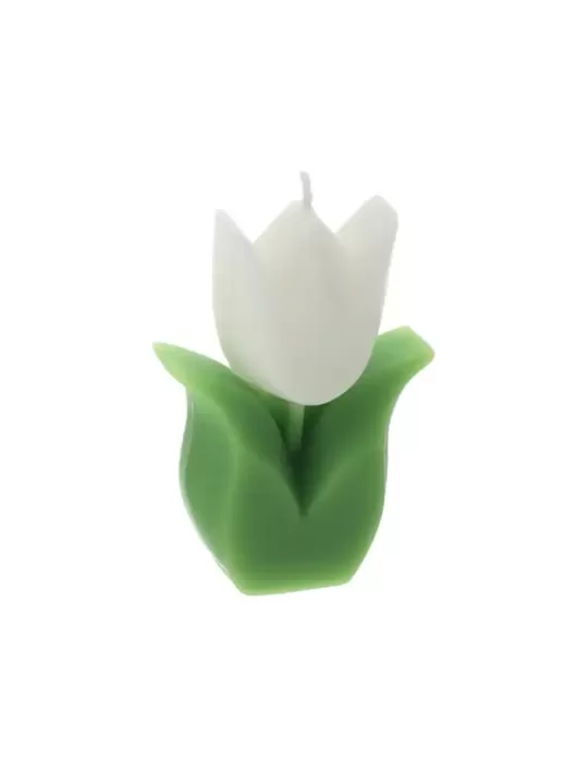 CANDELA TULIPANO BIANCO 6X3X8,5CM