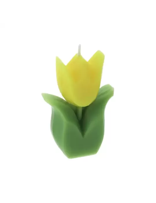 CANDELA TULIPANO GIALLO 6X3X8,5CM