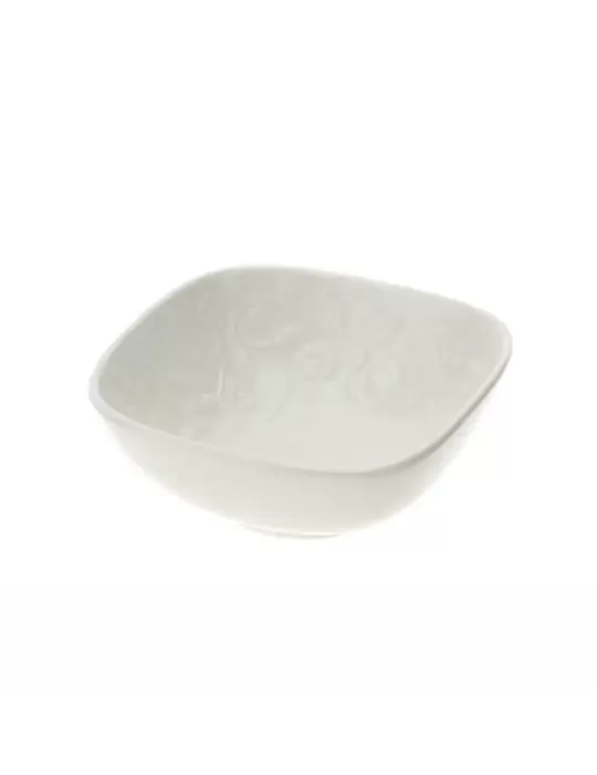 Ciotolina Rettangolare in Porcellana Bianca Romance Hervit – 10x10x4 cm