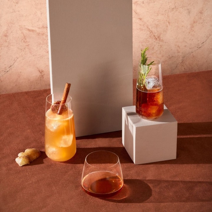 Nude Set di 4 bicchieri da whisky Mirage da 385 ml