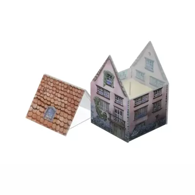 CONT.CANDELA VETRO COTTAGE BLU 9X9X13CM