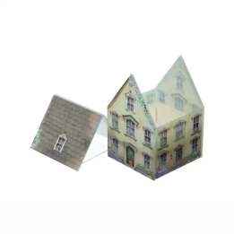 Hervit Creations Contenitore candela Cottage giallo