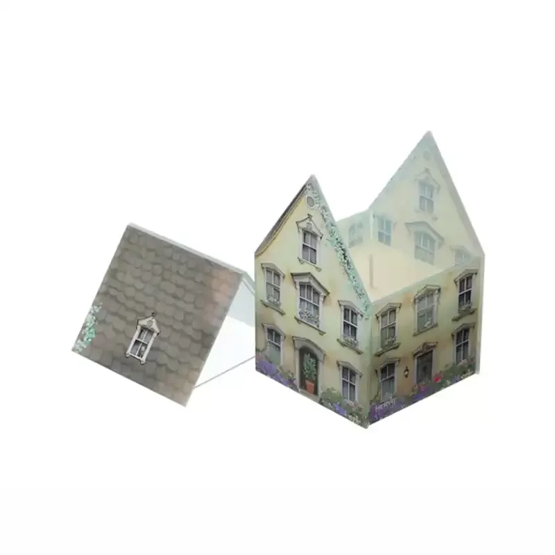 CONT.CANDELA VETRO COTTAGE GIALLO9X9X13C