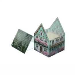 Hervit Creations Contenitore candela Cottage verde