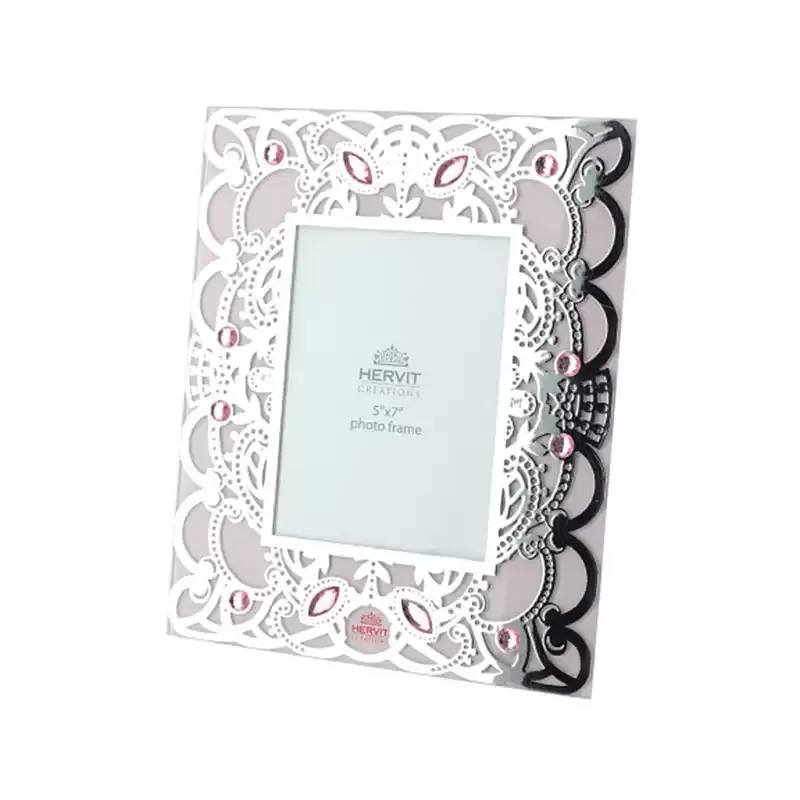 CORNICE VETRO BYZANTIUM ROSA 24X29CM