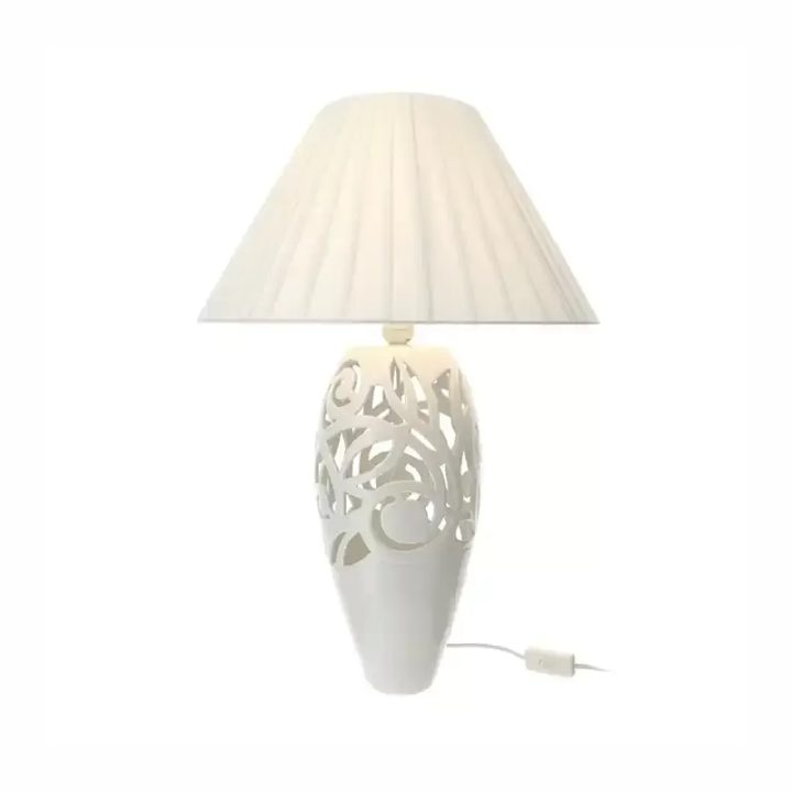 Hervit Creations Lampada Jolie ceramica traforata alta 65 cm