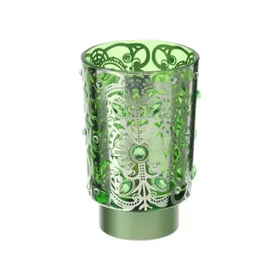 LAMPADA VETRO BISANZIO VERDE DIA.10X15CM