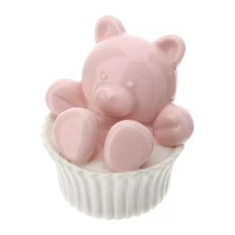Hervit Creations Orsetto Pirottino porcellana rosa