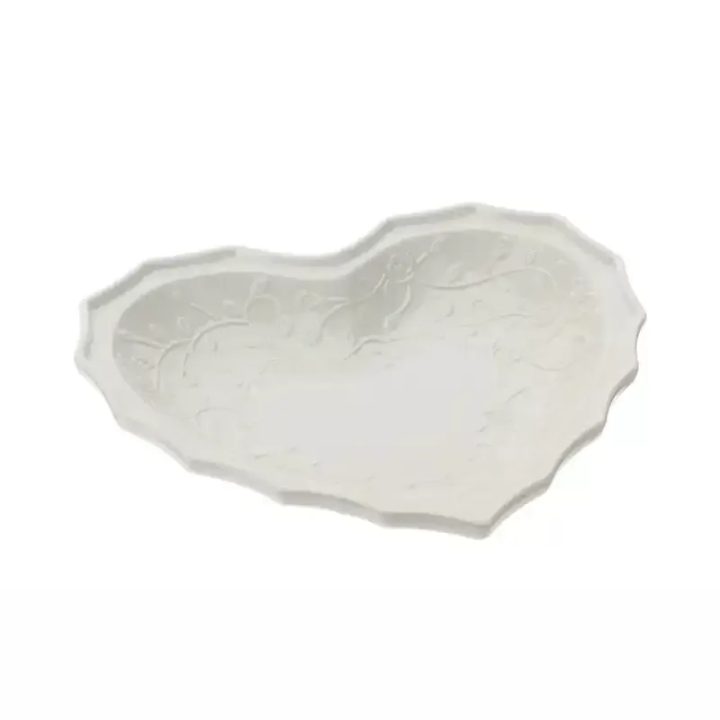 Hervit Piatto a cuore Romance in porcellana 21 × 20 cm