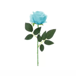 Hervit Creations Rosa in velluto blu Ø 7 cm lunga 45 cm