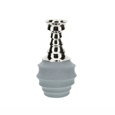 VASO GRES ATLAS GRIGIO/BLU DIA.12X23CM