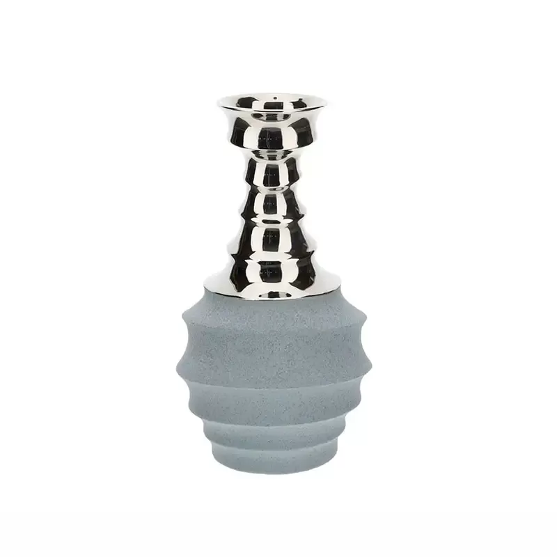 VASO GRES ATLAS GRIGIO/BLU DIA.12X23CM