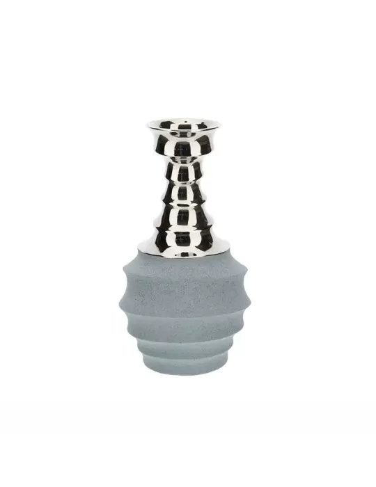 VASO GRES ATLAS GRIGIO/BLU DIA.12X23CM