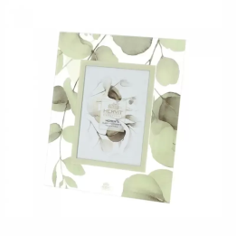 Hervit Creations Cornice Botanic vetro giallo 18 × 22 cm