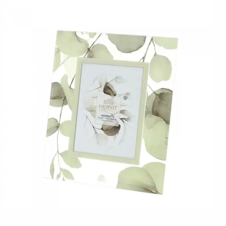 Hervit Creations Cornice Botanic vetro giallo 18 × 22 cm