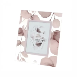Hervit Creations Cornice Botanic vetro rosa 24 × 29 cm