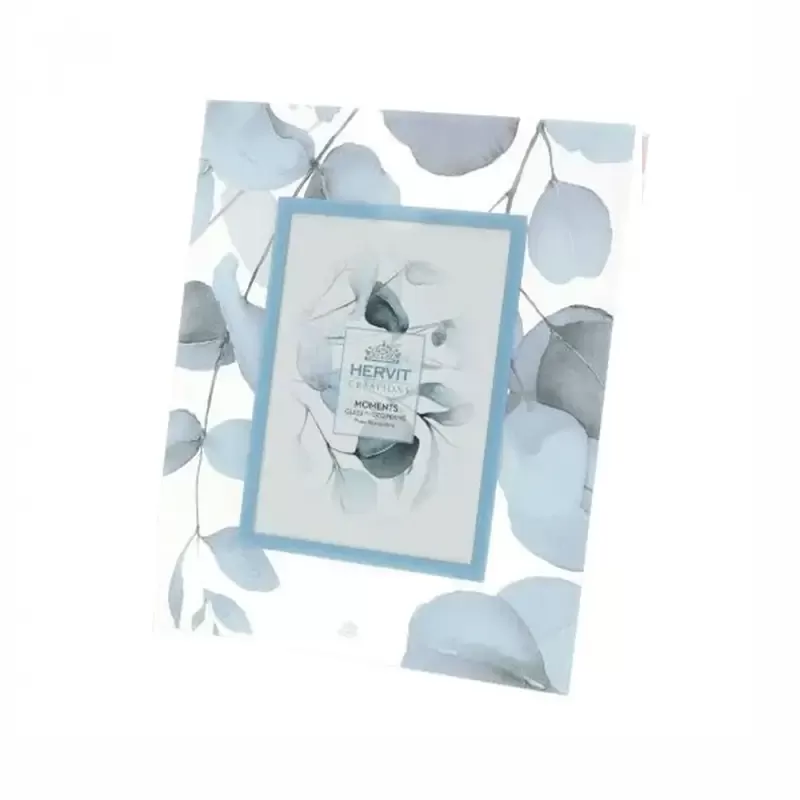 CORNICE VETRO BOTANIC BLU 24X29