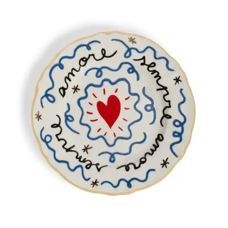 PIATTO CM 16.5 CUORE 