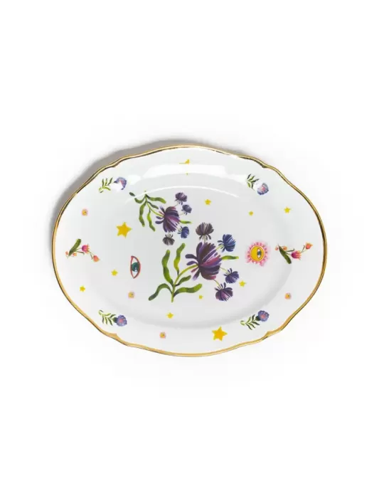 Piatto Portata Ovale Floreale Bitossi Home in...