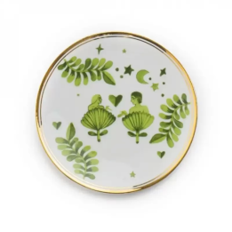 Bitossi Home Piatto decorativo Uomo e donna Ø 17 cm