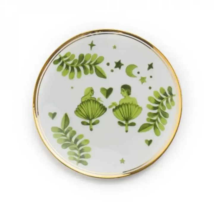 Bitossi Home Piatto decorativo Uomo e donna Ø 17 cm