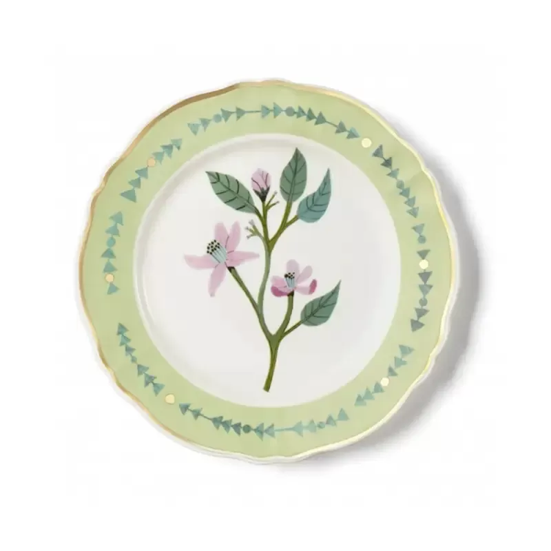 PIATTO PIANO Cm26,5 FASCIA VERDE