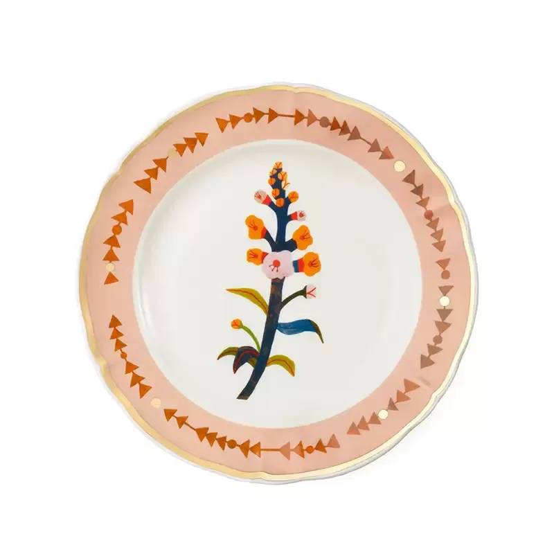 PIATTO FRUTTA cm20,5 FASCIA ROSA