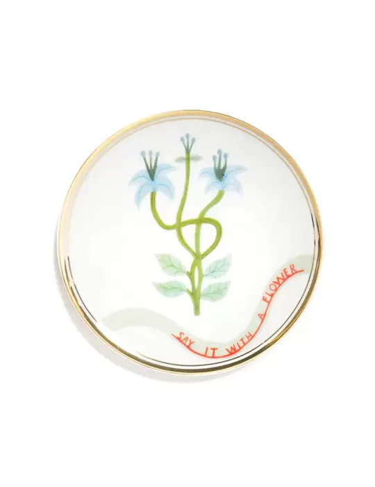 PIATTO CM.15 FIORE CELESTE