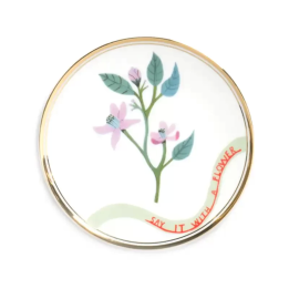 Bitossi Home Piattino Fiore lilla Botanica Ø 15 cm