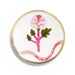 Bitossi Home Piattino Fiore rosa Botanica Ø 15 cm